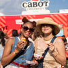 People enjoying Grilled Cheese on the Cabot Cruiser Food Truck event