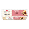 Cabot Creamerys Smoky Bacon Cheddar Cheese Cracker Cuts offer 30 savory slices packaged with a plaid design. Weighing 10 oz, they feature cheese on crackers with bacon and hickory smoke for robust flavor.