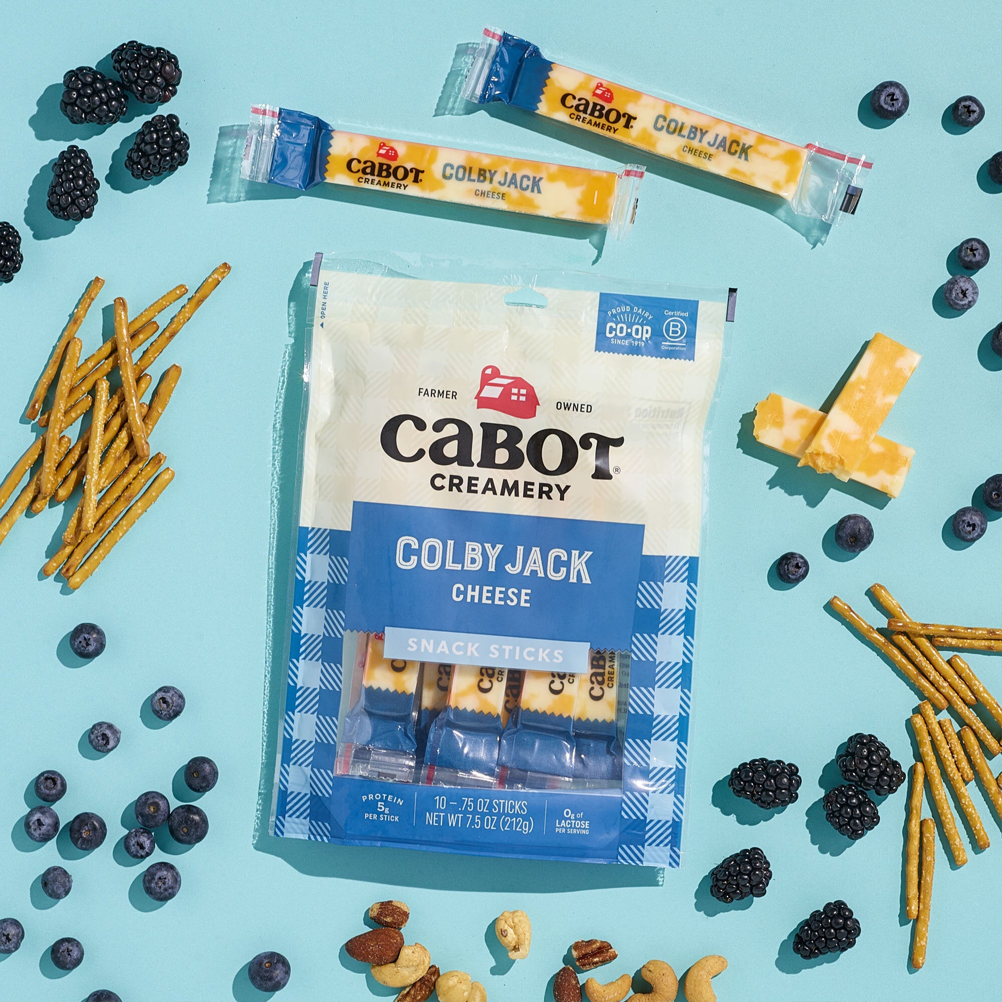 Colby Jack Cheese Snack Sticks – Cabot Creamery