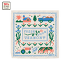 The Cabot x Always With Honor Bandana by New Duds features stitched farm-themed illustrations and phrases like “Fresh from Vermont.” A badge notes that 10% of sales are donated in celebration of Vermont’s agricultural heritage.