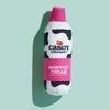 The Cabot x Play, Whipped Cream Crinkler Dog Toy by Play Pet Brands features a fun whipped cream can design with a pink cap and cow spots—perfect for playful pups who love crinkly toys.
