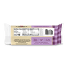 Back of a Cabot Creamery Horseradish Cheddar Cheese package displaying nutrition facts, ingredients, allergen information, and certification icons on a white and purple plaid background. Experience this lactose free cheese’s bold horseradish flavor—a creamy blend from Cabot Creamery perfect for those who crave a unique twist on classic cheddar.