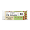 Back of a Cabot Creamery Pepper Jack Cheese package displaying nutrition facts, ingredients list, and product details on a white background with a red and green plaid design along the right side.