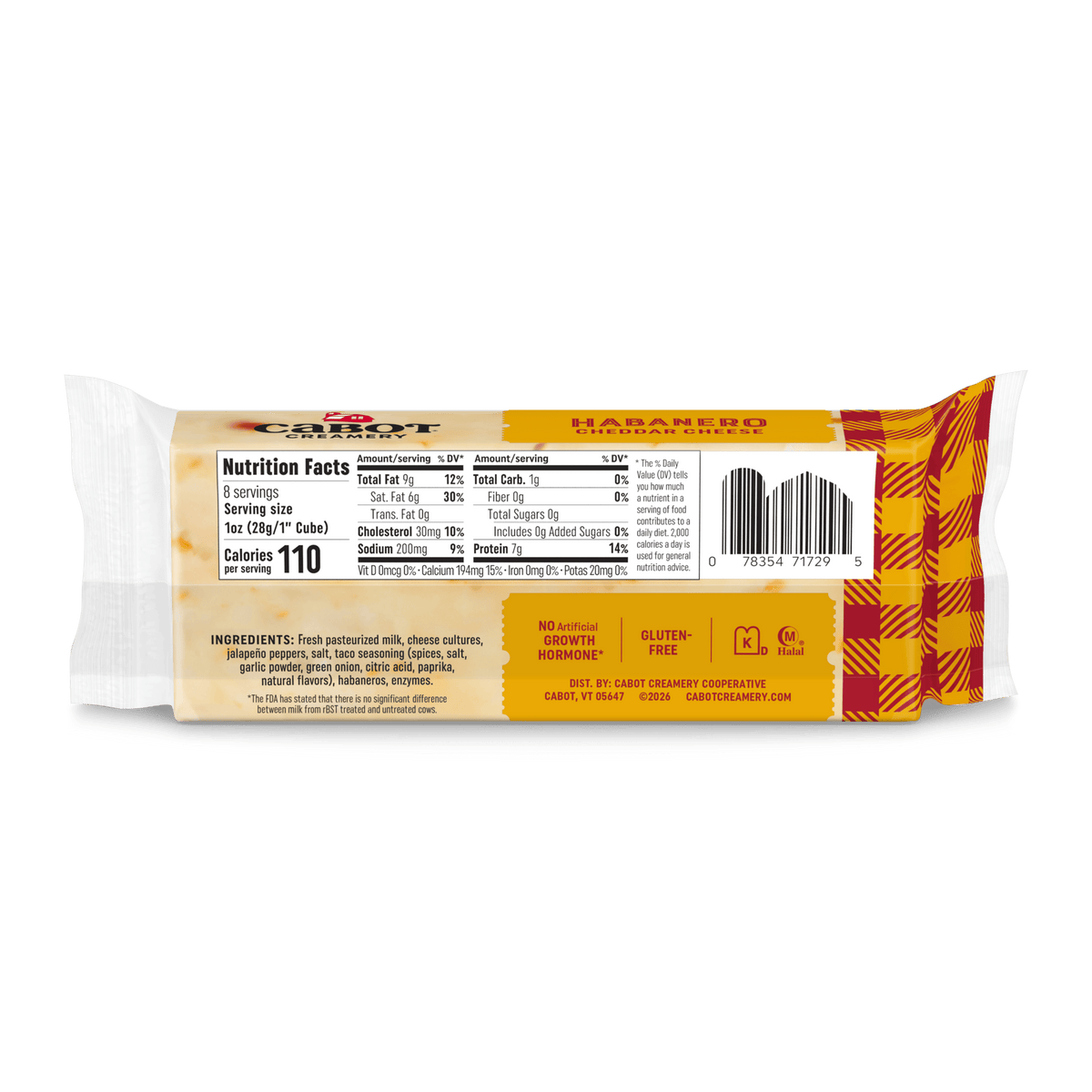 Habanero Cheddar Cheese Block – Cabot Creamery