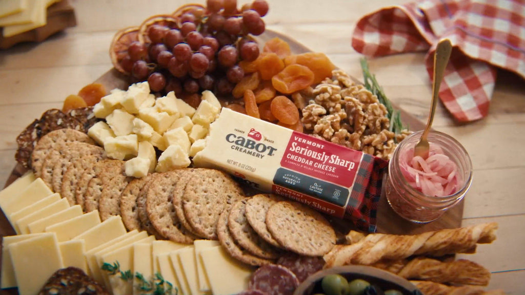Cabot Seriously Sharp Cheddar Cheese Board