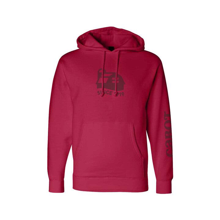 Barn Hoodie - Red-Clothing-Cabot Creamery