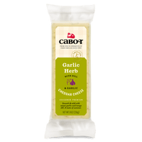 Cabot Creamery Garlic Herb Cheddar Cheese Cheese 8oz Deli Bar 